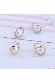 Drop Earrings Women's Alloy Earring Imitation Pearl