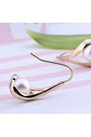 Drop Earrings Women's Alloy Earring Imitation Pearl