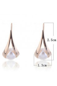 Drop Earrings Women's Alloy Earring Imitation Pearl