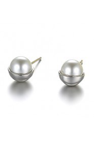 Stud Earrings Women's Imitation Pearl / Brass Earring Imitation Pearl