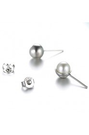 Stud Earrings Women's Imitation Pearl / Brass Earring Imitation Pearl