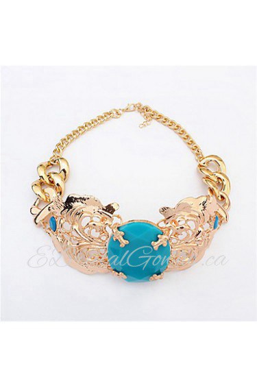 Stylish Atmosphere Oval Necklace Luxury Jewelry