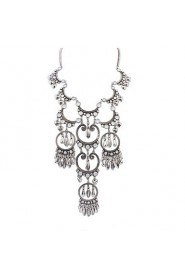 Atmospheric Water Droplets Tassel Hollow Necklace