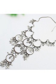 Atmospheric Water Droplets Tassel Hollow Necklace