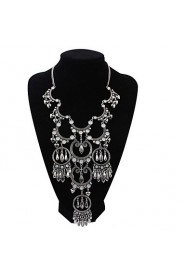 Atmospheric Water Droplets Tassel Hollow Necklace