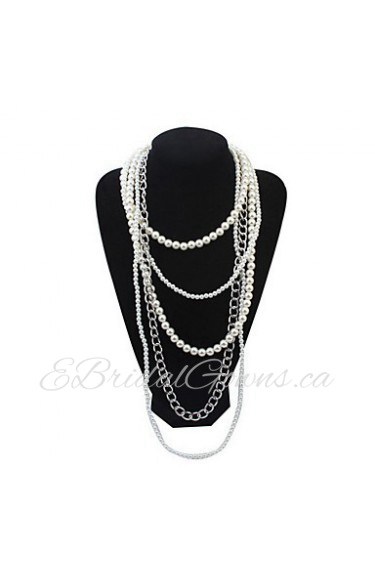 Fashion Atmosphere Multilayer Pearl Necklace