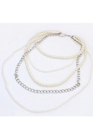 Fashion Atmosphere Multilayer Pearl Necklace