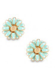 Fashion Elegant Personality Flower Daisy Stud Earrings