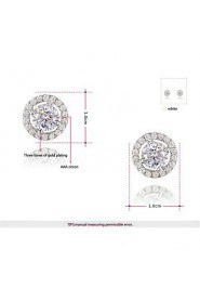 Stud Earrings Women's Alloy Earring Cubic Zirconia