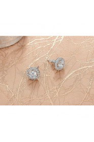 Stud Earrings Women's Alloy Earring Cubic Zirconia