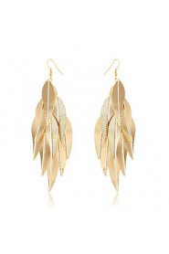 Fashion Personality Golden Tassels Willow Earrings