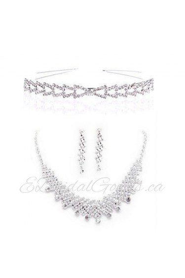 Jewelry Set Women's Anniversary / Wedding / Engagement / Birthday / Gift / Party / Special Occasion Jewelry Sets Alloy Rhinestone