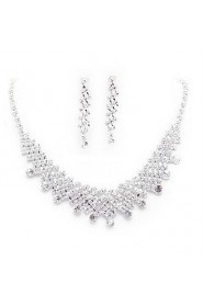 Jewelry Set Women's Anniversary / Wedding / Engagement / Birthday / Gift / Party / Special Occasion Jewelry Sets Alloy Rhinestone