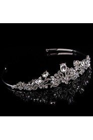 Luxurious Bridal Crown Silver Tiara Queen Flower Crystal/Diamond Pearls Flower Hairclips Headpiece For Wedding/Party