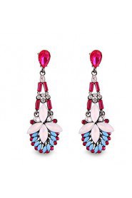 Hyperbole Fashion Personality Luxuriant Gem Multicolored Bohemia Drop Earrings