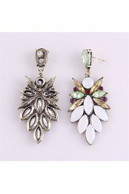 Fashion Personality White Gem Diamond Bohemian Earrings