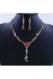 Jewelry Set Women's Birthday / Gift / Party / Daily / Special Occasion Jewelry Sets Alloy Necklaces / Earrings As the Picture