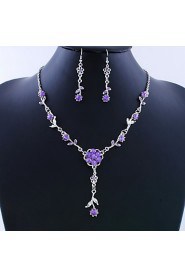 Jewelry Set Women's Birthday / Gift / Party / Daily / Special Occasion Jewelry Sets Alloy Necklaces / Earrings As the Picture