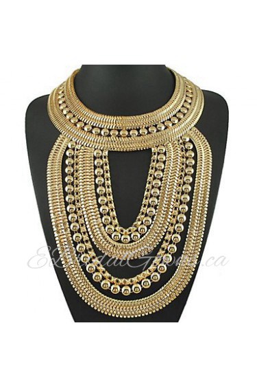 Alloy Electroplating Exaggerated Punk Necklace