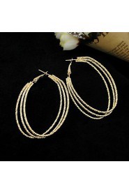 Fashion Jewelry Unique Multi Circle Big Hoop Earrings for Women