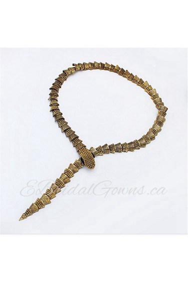 Funny Fashion Accessories Metal Snake Necklace Influx Of People