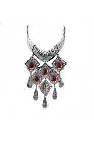 Fashion Atmospheric Water Droplets Tassel Necklace Luxury Jewelry