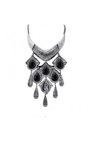 Fashion Atmospheric Water Droplets Tassel Necklace Luxury Jewelry