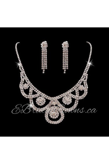 Women's Rhinestone Jewelry Set Rhinestone