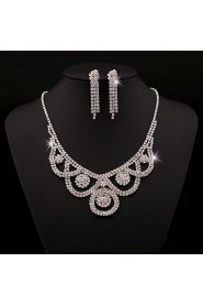 Women's Rhinestone Jewelry Set Rhinestone