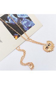 Fashion Owl Necklace Wild Flower Necklace