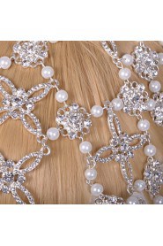 Alloy Forehead Jewelry With Imitation Pearl/Rhinestone Wedding/Party Headpiece