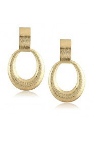 Irregular Shape Alloy Gold Women's Drop Earrings 