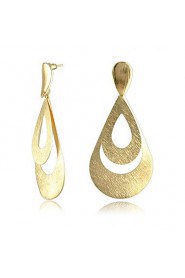 Irregular Shape Alloy Gold Women's Drop Earrings 