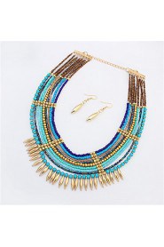 (Set)Necklace Earrings Set Fashion Exaggeration Atmosphere