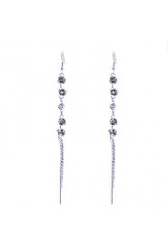 Europestyle Retro Rose Chain Drop Earrings