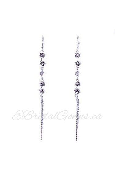 Europestyle Retro Rose Chain Drop Earrings