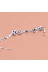 Europestyle Retro Rose Chain Drop Earrings