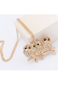 Wild Fashion Apparel Three Owl Necklace