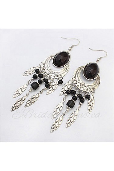 Bohemian Fashion Beads Oval Earrings