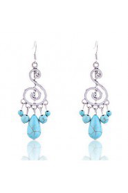 Chandelier Earrings Women's Alloy Earring Turquoise