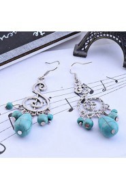 Chandelier Earrings Women's Alloy Earring Turquoise