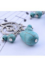 Chandelier Earrings Women's Alloy Earring Turquoise