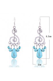 Chandelier Earrings Women's Alloy Earring Turquoise