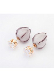 Sweet Lady Fashion Personality Bud Earrings Cute Jewelry