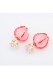 Sweet Lady Fashion Personality Bud Earrings Cute Jewelry