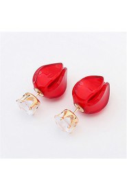 Sweet Lady Fashion Personality Bud Earrings Cute Jewelry