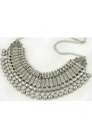 Luxurious Metallic Alloy Plating Ancient Silver Necklace Restoring Ancient Ways