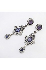 Fashion oval diamond crescent earrings nightclub ladies Party Decorations