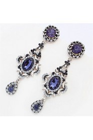 Fashion oval diamond crescent earrings nightclub ladies Party Decorations