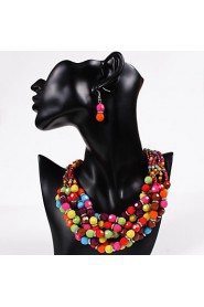 Jewelry Set Women's Party Jewelry Sets Alloy Earrings / Necklaces Silver